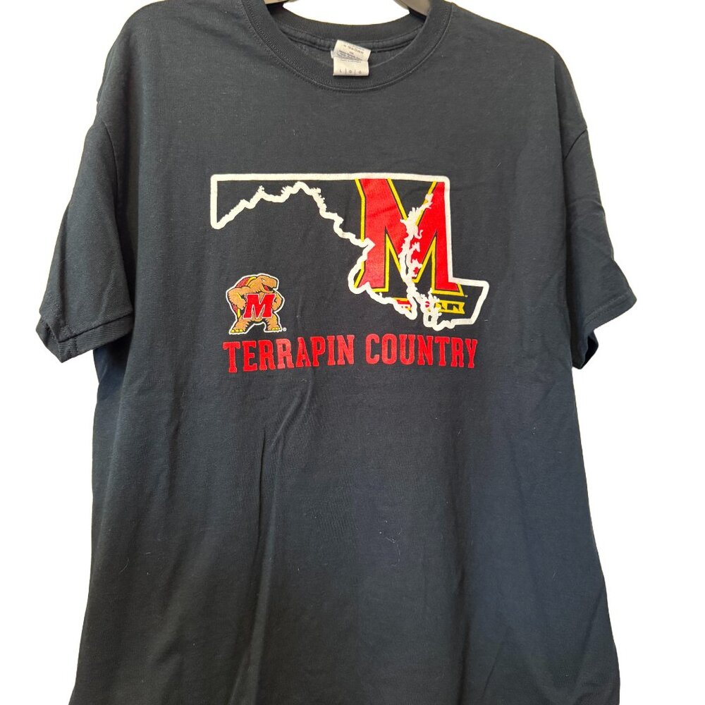 University of Maryland College Park Terrapin Country Gildan Tee Shirt, Large